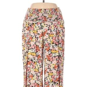 Billabong Floral Pants - Pink and Yellow
